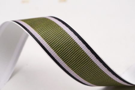 Оливково-зелена та чорна тканинна стрічка набір_AI